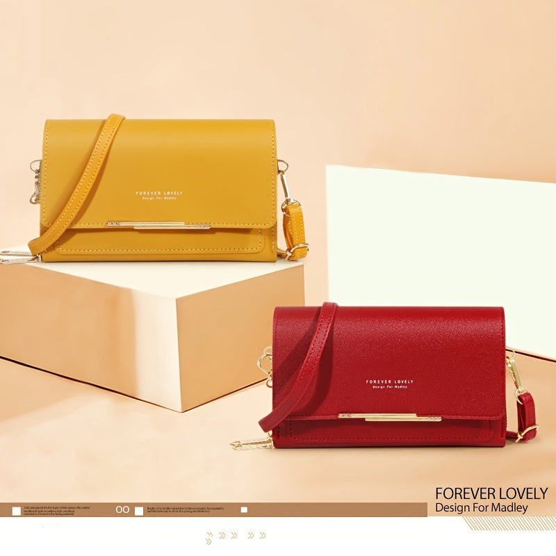 Bolsa Crossbody Pequeña para Mujer con Porta Celular y Tarjetero