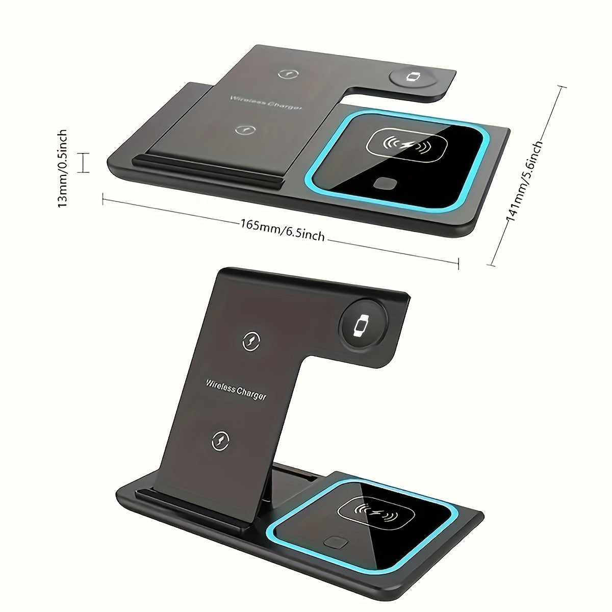 Estación de Carga Inalámbrica 3 en 1 para iPhone, Apple Watch y AirPods