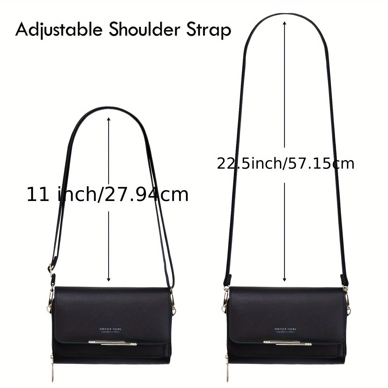 Bolsa Crossbody Pequeña para Mujer con Porta Celular y Tarjetero