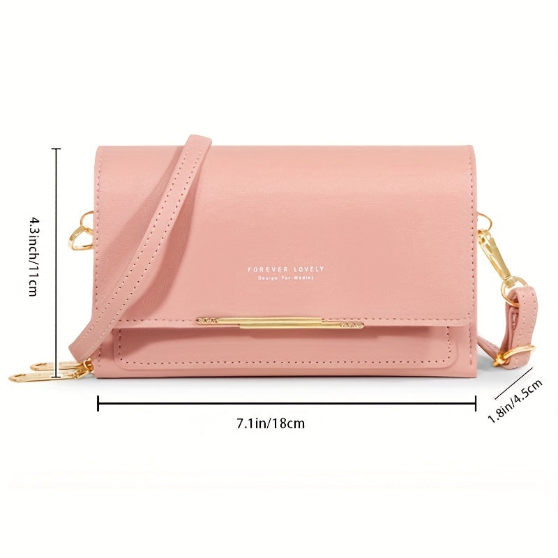 Bolsa Crossbody Pequeña para Mujer con Porta Celular y Tarjetero