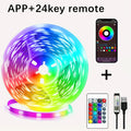 Tira LED RGB USB 5V con Control Remoto para Decoración de Habitación y TV