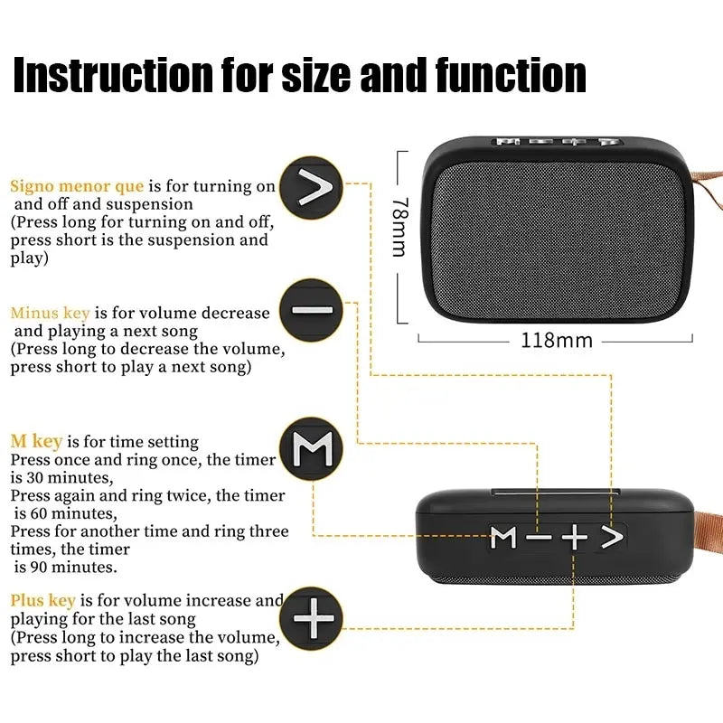 Bocina Soundbar Portátil Bluetooth 5.0 - Interior y Exterior