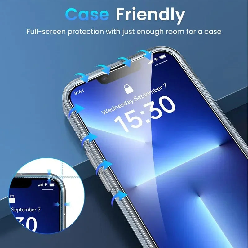 Vidrio Templado para iPhone (5 piezas) - Compatible con iPhone 6 al 17