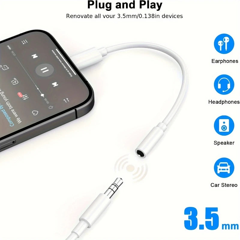 Adaptador USB Type-C a Jack 3.5mm - Cable de Audio Universal