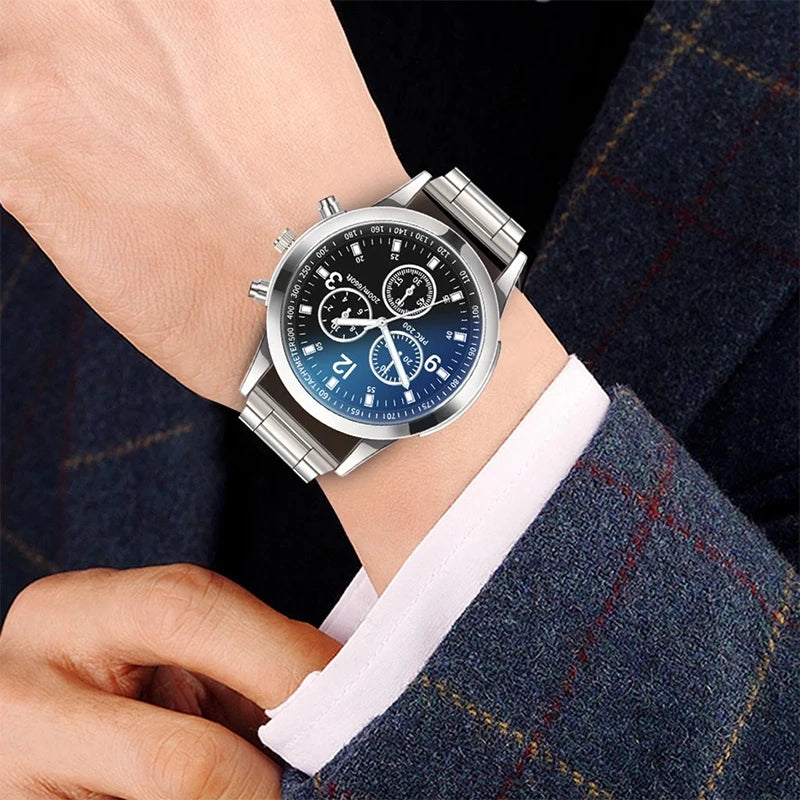 Reloj Yolako para Hombre con Pulsera - Set de Acero Inoxidable Elegante