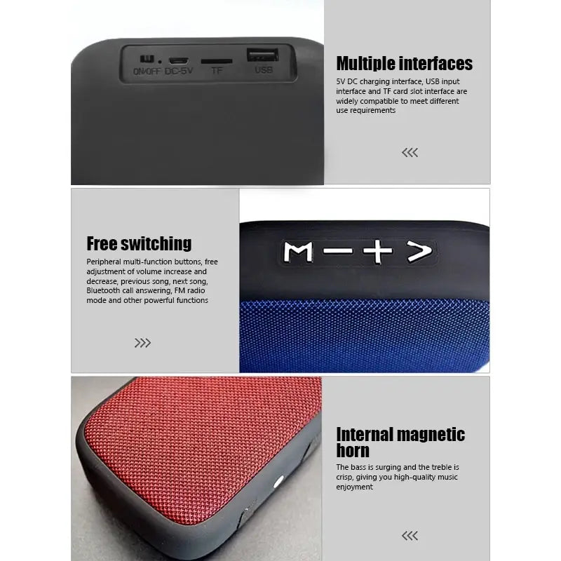 Bocina Soundbar Portátil Bluetooth 5.0 - Interior y Exterior