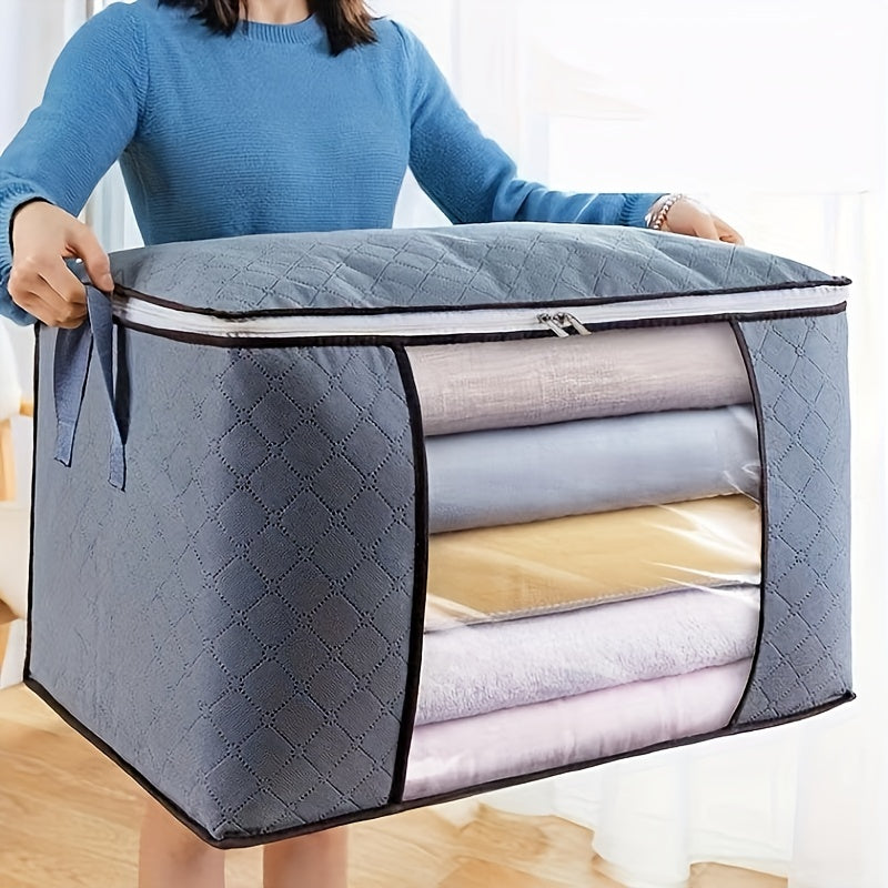 Bolsa Organizadora con Ventana Transparente para Ropa y Edredones